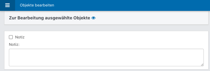Screenshot aus der Software: geöffnete Bearbeitung der zuvor markierten Rechnungen.