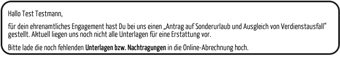 Screenshot des Ergebnisses der RML-Anweisung für einen Absatz.